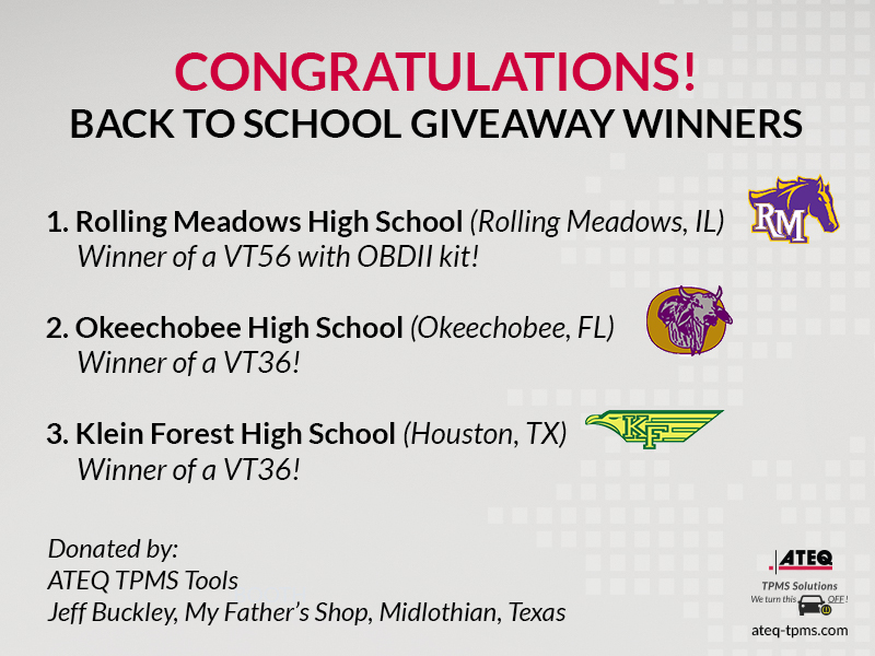 back to school giveaway winners